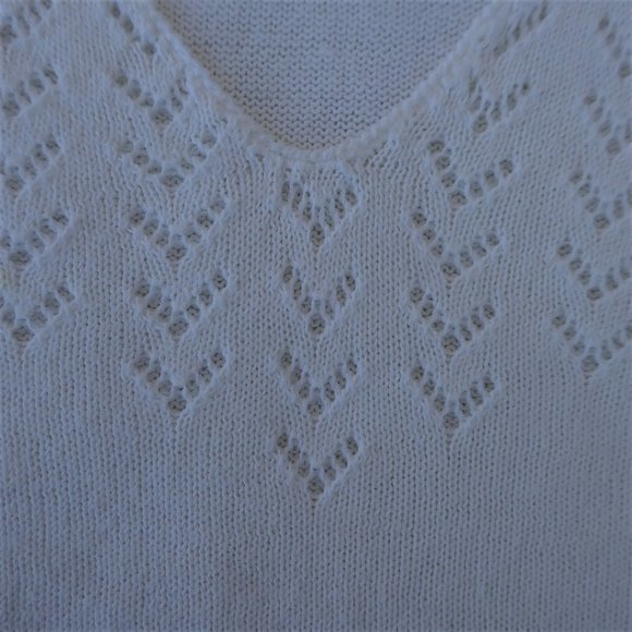 Pykettes Vintage Sweater Short Slv V Neck Arrows L - Picture 5 of 8